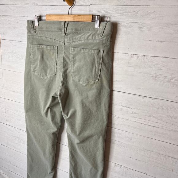Democracy Pants Womens Size 14 Light Sage Green Corduroy Ab Solution Fall Wear - Picture 11 of 15